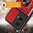 Heavy Duty Shockproof Case / Slide Camera Cover for Motorola Edge 50 Fusion - Red