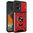 Heavy Duty Shockproof Case / Slide Camera Cover for Motorola Edge 50 Fusion - Red