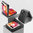 Slim Armour Shockproof Case / Finger Ring Stand for Motorola Razr 50 Ultra - Black