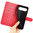 Leather Wallet Case & Card Holder Pouch for Google Pixel 9 / 9 Pro - Red