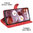 Leather Wallet Case & Card Holder Pouch for Google Pixel 9 / 9 Pro - Red