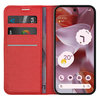 Leather Wallet Case & Card Holder Pouch for Google Pixel 9 / 9 Pro - Red