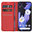 Leather Wallet Case & Card Holder Pouch for Google Pixel 9 Pro XL - Red
