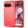 Flexi Slim Carbon Fibre Case for Google Pixel 9 / 9 Pro - Brushed Red