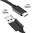 Short USB Type-C Data Charging Cable (30cm) - Black