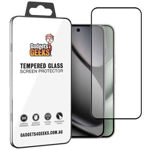 Full Coverage Tempered Glass Screen Protector for Google Pixel 10 Pro XL / 9 Pro XL - Black