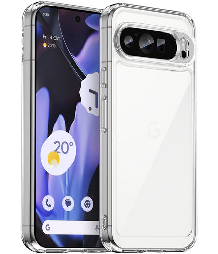 Hybrid Acrylic Tough Shockproof Case for Google Pixel 9 Pro XL - Clear (Frame)