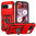 Heavy Duty Shockproof Case / Slide Camera Cover for Google Pixel 9 / 9 Pro - Red