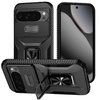 Heavy Duty Shockproof Case / Slide Camera Cover for Google Pixel 10 Pro XL / 9 Pro XL - Black