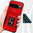 Heavy Duty Shockproof Case / Slide Camera Cover for Google Pixel 9 Pro XL - Red