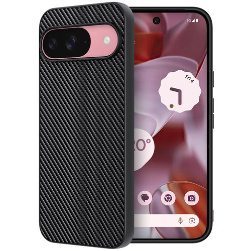 Slim Hybrid Fusion Carbon Fibre Case for Google Pixel 9 / 9 Pro - Black