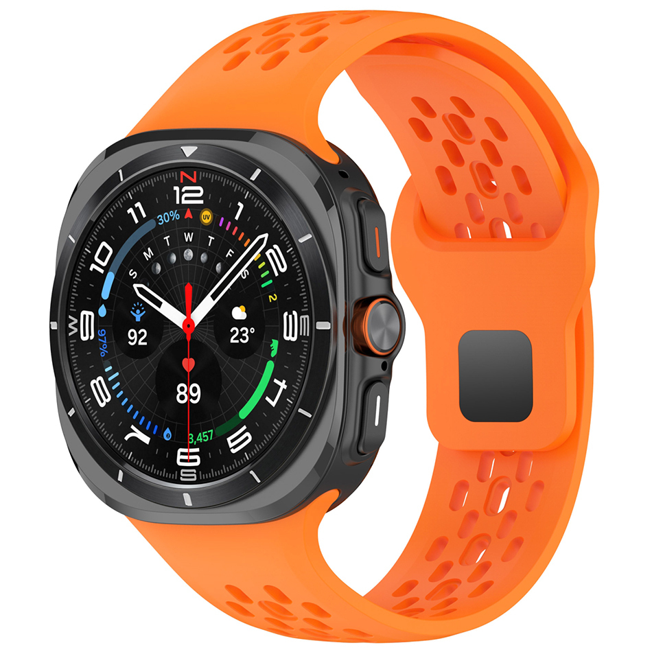 Sport Silicone Band for Samsung Galaxy Watch Ultra 47mm Orange
