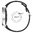 Classic Buckle Silicone Band for Samsung Galaxy Watch7 / 6 / 6 Classic / 5 / 5 Pro / 4 - Black