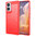 Mofi Flexi Slim Carbon Fibre Case for Motorola Moto G85 - Brushed Red