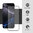 Full Coverage Tempered Glass Screen Protector for Apple iPhone 16 Pro Max - Black
