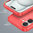 Flexi Slim Carbon Fibre Case for Apple iPhone 16 Plus - Brushed Red