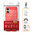Flexi Slim Carbon Fibre Case for Apple iPhone 16 Plus - Brushed Red