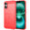 Flexi Slim Carbon Fibre Case for Apple iPhone 16 Plus - Brushed Red