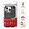 Flexi Slim Carbon Fibre Case for Apple iPhone 16 Pro - Brushed Black