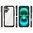 Hybrid Acrylic Tough Shockproof Case for Apple iPhone 16 Plus - Black (Frame)
