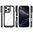 Hybrid Acrylic Tough Shockproof Case for Apple iPhone 16 Pro Max - Black (Frame)