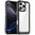 Hybrid Acrylic Tough Shockproof Case for Apple iPhone 16 Pro Max - Black (Frame)