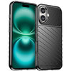 Flexi Thunder Tough Shockproof Case for Apple iPhone 16 Plus - Black (Texture)