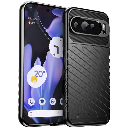Flexi Thunder Tough Shockproof Case for Google Pixel 9 Pro XL - Black (Texture)