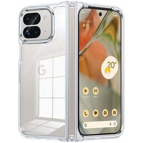 Hybrid Acrylic Tough Shockproof Case for Google Pixel 9 Pro Fold - Clear (Frame)