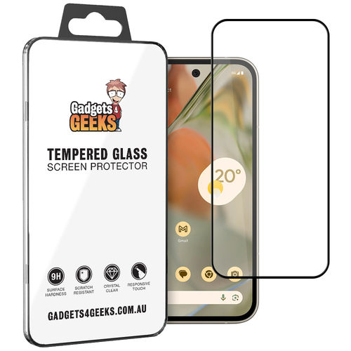 Full Coverage Tempered Glass Screen Protector for Google Pixel 9 Pro Fold - Black