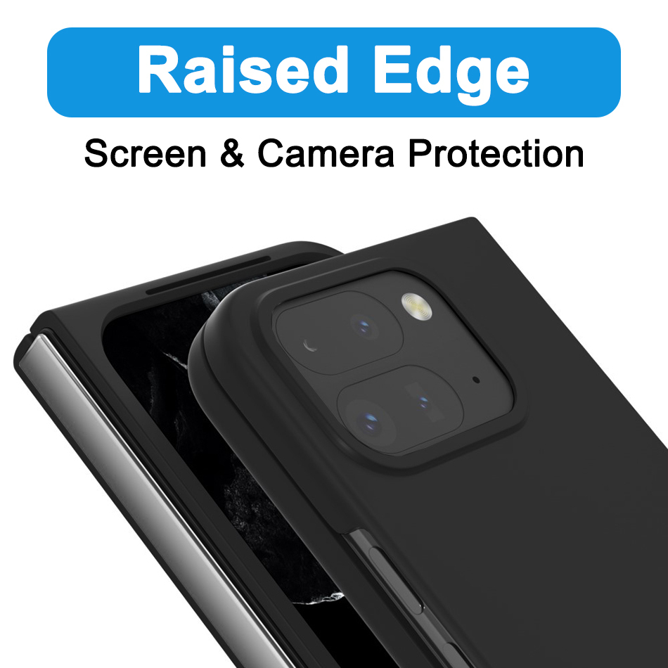 Slim Stealth Hard Shell Case for Google Pixel 9 Pro Fold - Black (Matte)