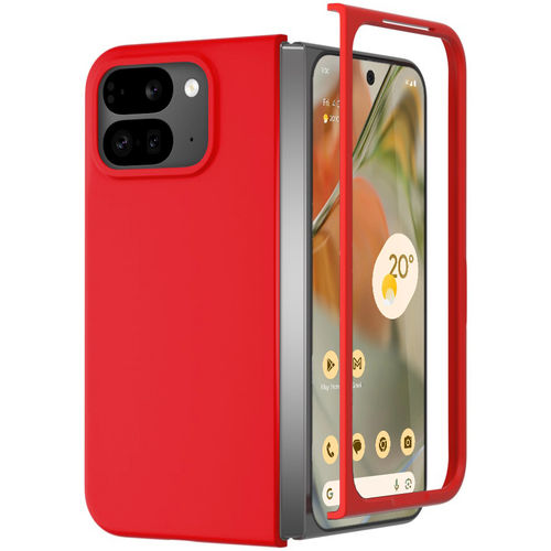 Slim Stealth Hard Shell Case for Google Pixel 9 Pro Fold - Red (Matte)