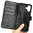 Leather Wallet Case & Card Holder Pouch for Apple iPhone 16 Plus - Black