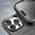 Anti-Shock Grid Texture Shockproof Case for Apple iPhone 16 Pro - Black