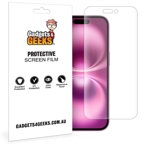 (2-Pack) Hydrogel TPU Film Screen Protector for Apple iPhone 16
