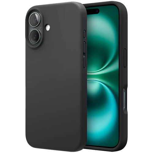 Flexi Stealth Liquid Silicone Case for Apple iPhone 16 Plus - Black (Matte)