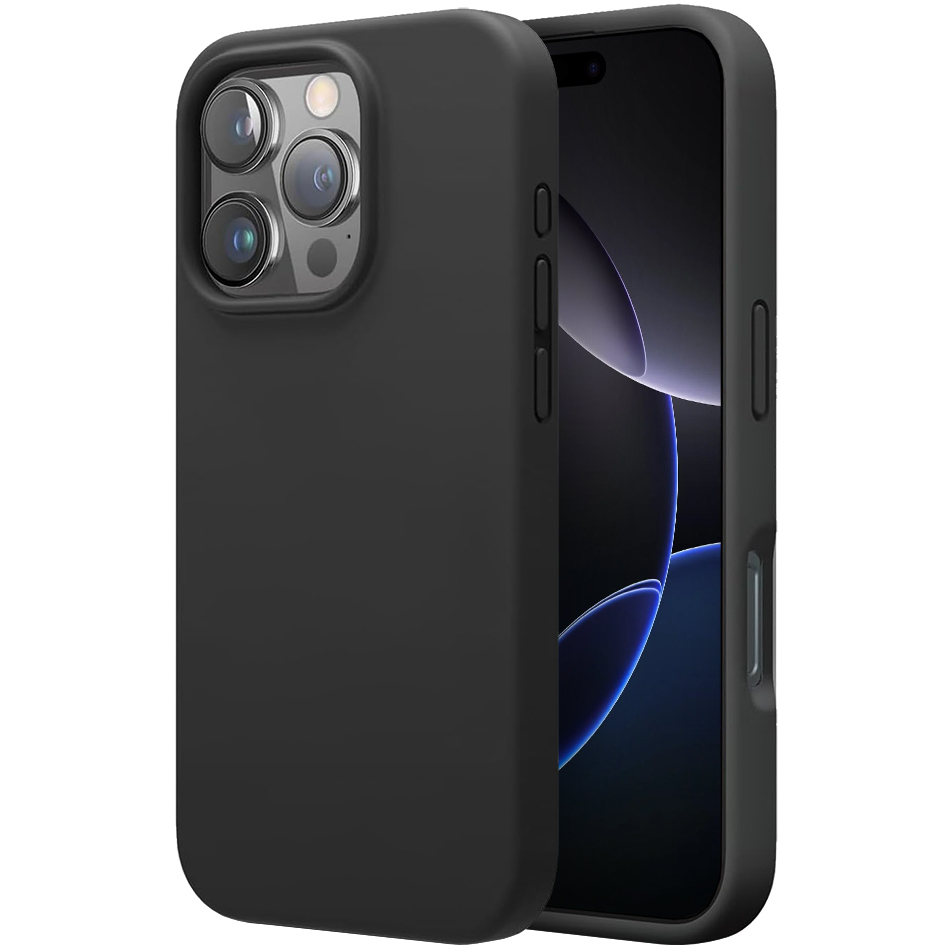Flexi Stealth Liquid Silicone Case for Apple iPhone 16 Pro Max - Black (Matte)