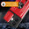 Heavy Duty Slide Case / Card Slot Holder / Camera Cover for Apple iPhone 16 - Red
