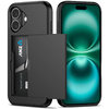 Tough Armour Slide Case & Card Holder for Apple iPhone 16 Plus - Black