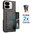 Slim Texture Wallet Case / Card Holder Pouch for Google Pixel 9 Pro Fold - Black