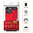 Military Defender Tough Shockproof Case for Apple iPhone 16 Pro - Red