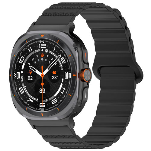 Magnetic Loop Band (Silicone Strap) for Samsung Galaxy Watch Ultra (47mm) - Black