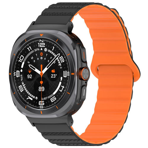 Magnetic Loop Band (Silicone Strap) for Samsung Galaxy Watch Ultra (47mm) - Orange