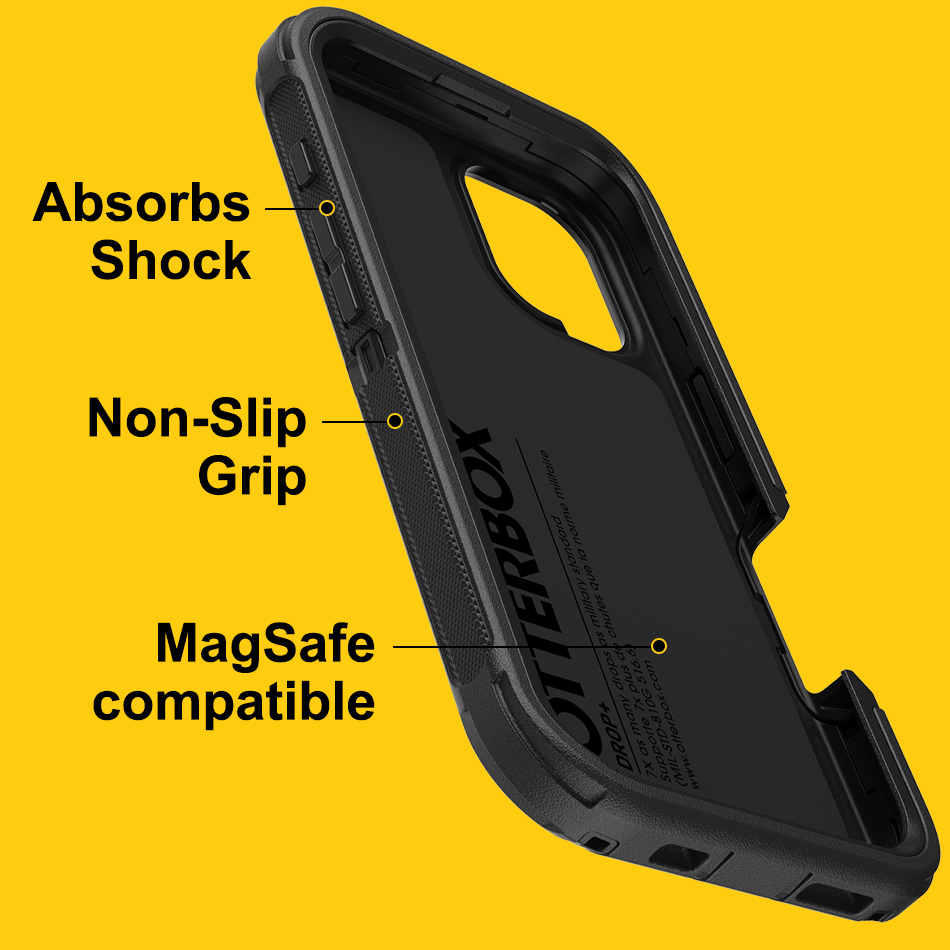 OtterBox Defender MagSafe Shockproof Case for Apple iPhone 16 Plus - Black