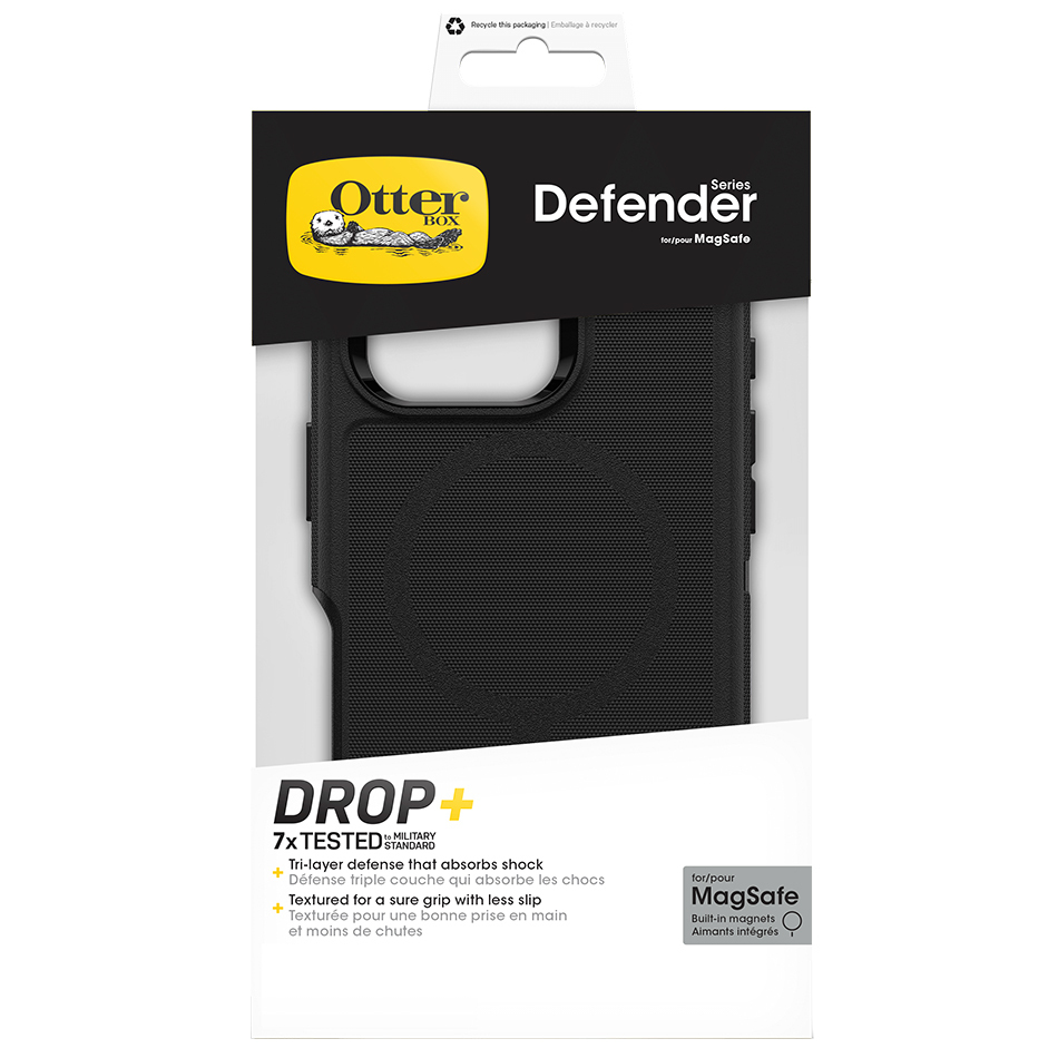 OtterBox Defender MagSafe Shockproof Case for Apple iPhone 16 Pro - Black