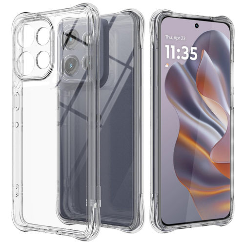 Flexi Gel Shockproof Case for Motorola Edge 50 Neo - Clear (Gloss Grip)