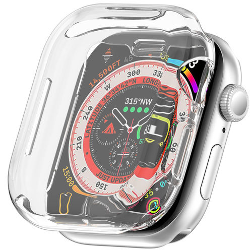 (2-Pack) Flexi Slim Gel Case for Apple Watch 46mm (Series 10) - Clear