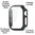 Anti-Scratch Hard Shell Case for Apple Watch 46mm (Series 10) - Black (Frame)