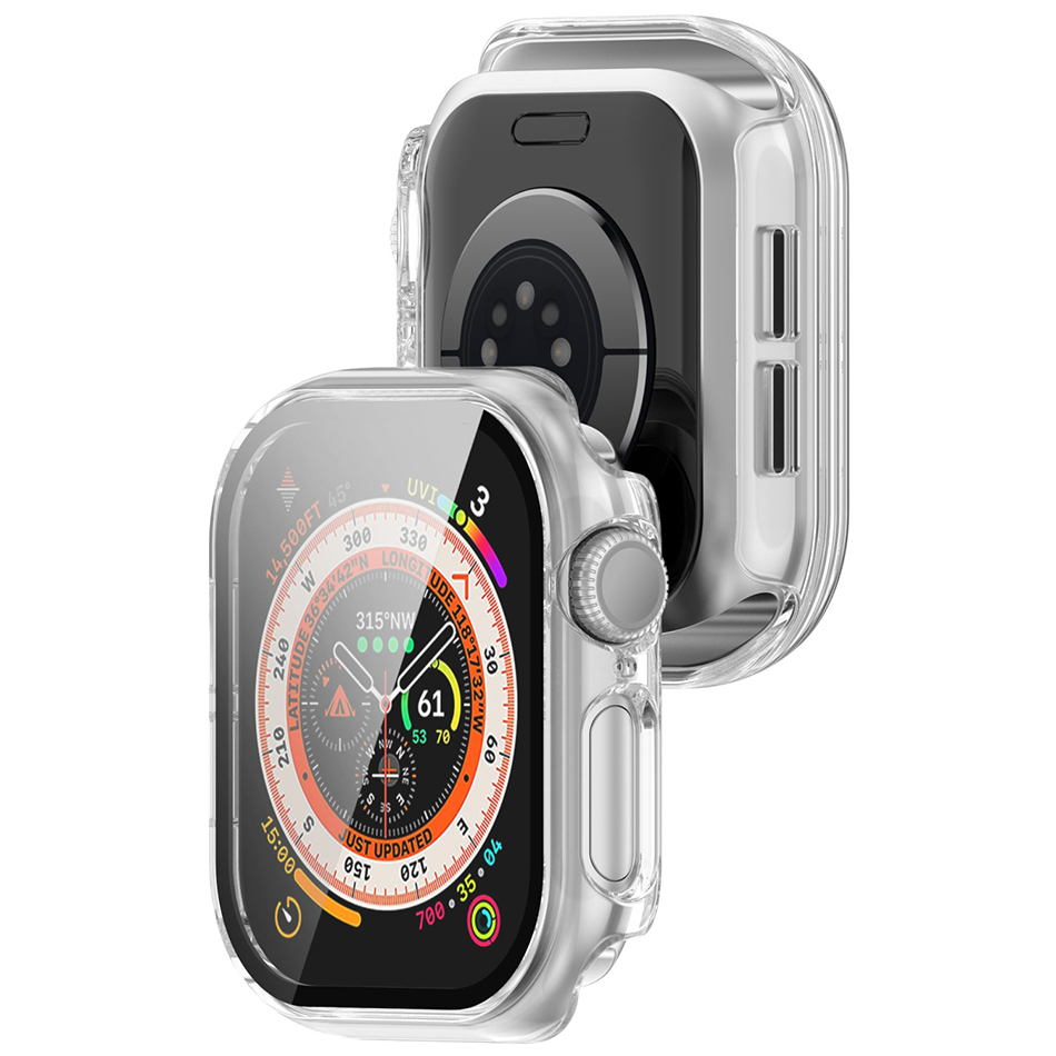 Anti-Scratch Hard Shell Case for Apple Watch 42mm (Series 10) - Clear (Frame)