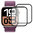 (2-Pack) 3D Curved Screen Protector Film for Apple Watch 42mm (Series 10) - Black (Frame)